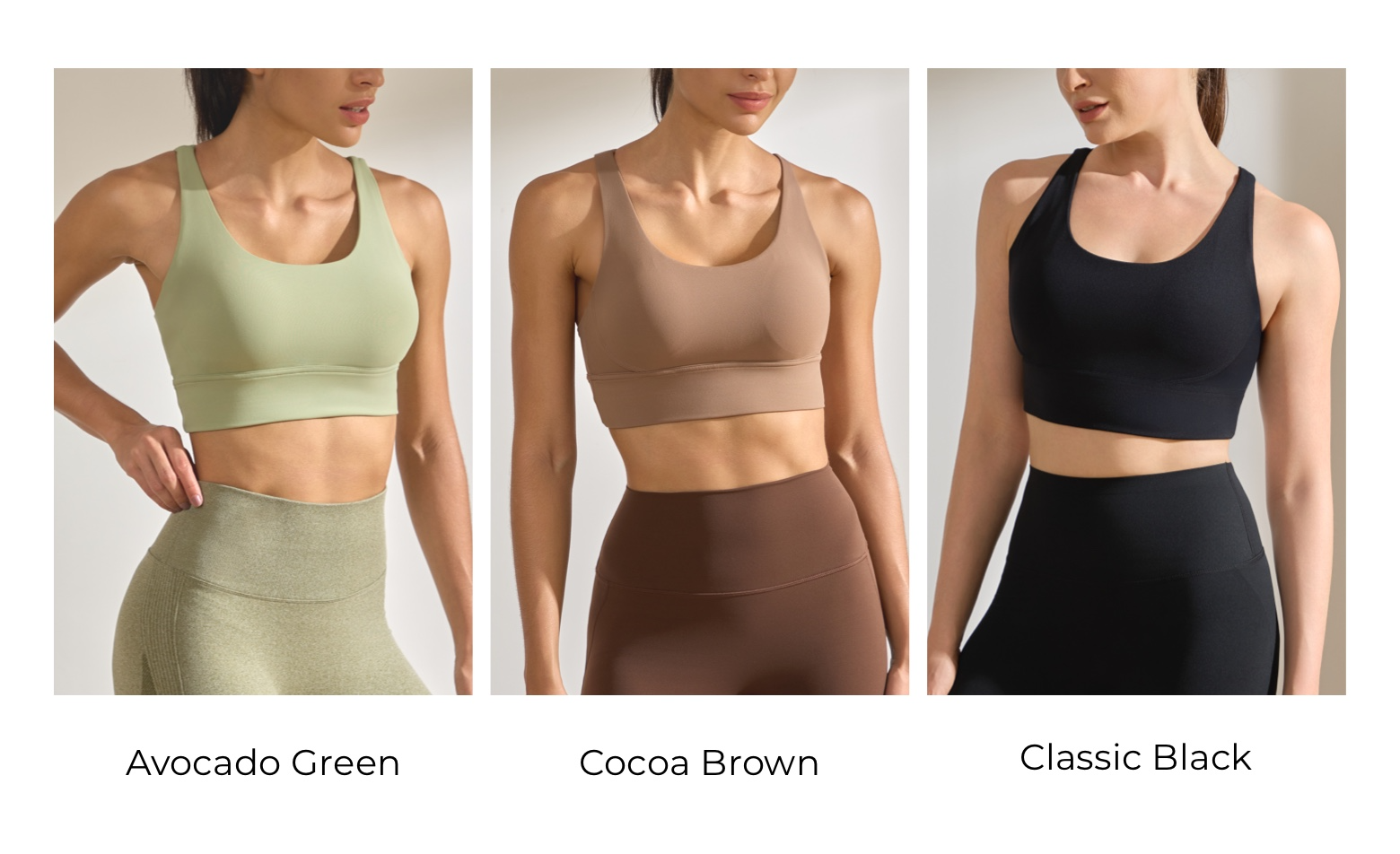 Crisscross Back Sports Bra with Built-In Cups | Slimwears